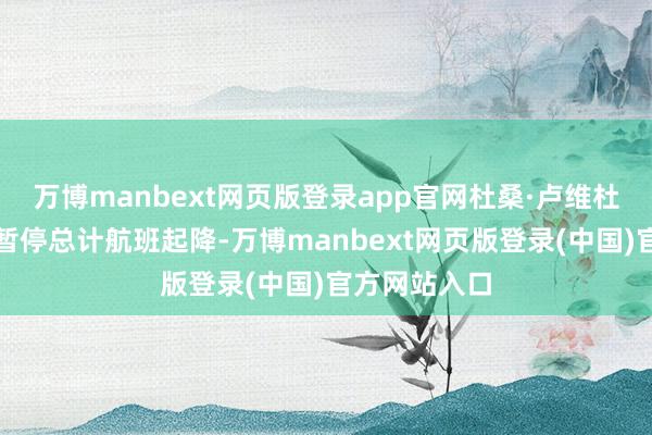 万博manbext网页版登录app官网杜桑·卢维杜尔机场被动暂停总计航班起降-万博manbext网页版登录(中国)官方网站入口