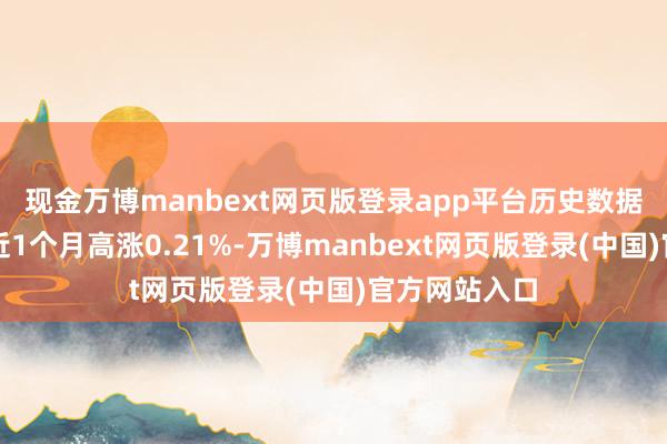 现金万博manbext网页版登录app平台历史数据显现该基金近1个月高涨0.21%-万博manbext网页版登录(中国)官方网站入口