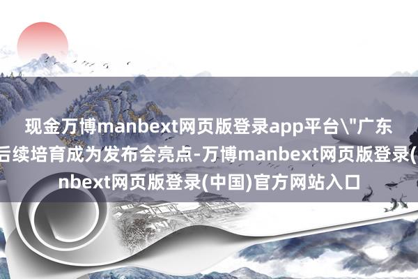现金万博manbext网页版登录app平台